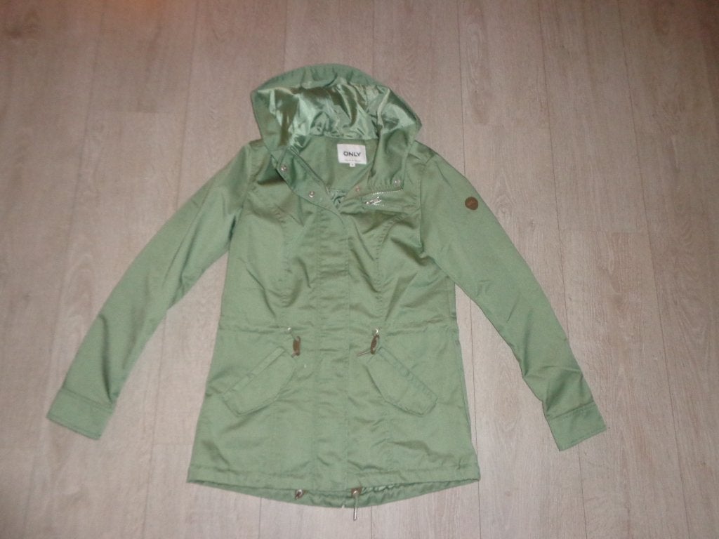 legergroene damesjas van Only, maat XS zomer/tussenjas, Ophalen of Verzenden, Zo goed als nieuw, Maat 34 (XS) of kleiner, Groen