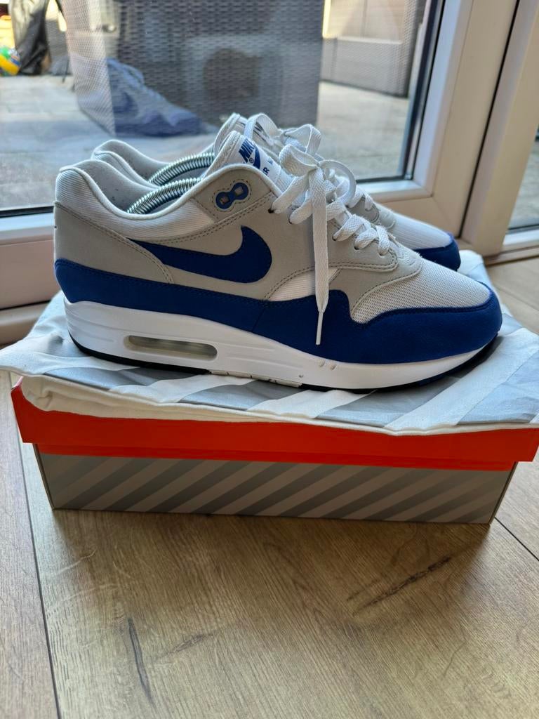 Nike Air Max 1 Anniversary Blue 45, Kleding | Heren, Schoenen, Ophalen of Verzenden, Zo goed als nieuw, Blauw