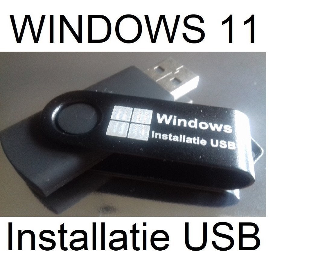 Windows 11 Pro installatie USB met licentie code, Computers en Software, Besturingssoftware, Ophalen of Verzenden, Nieuw, Windows