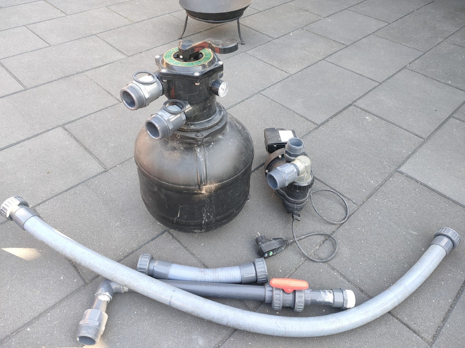 zandfilter met pomp + zwembad toebehoren, Tuin en Terras, Zwembad-toebehoren, Ophalen of Verzenden, Gebruikt