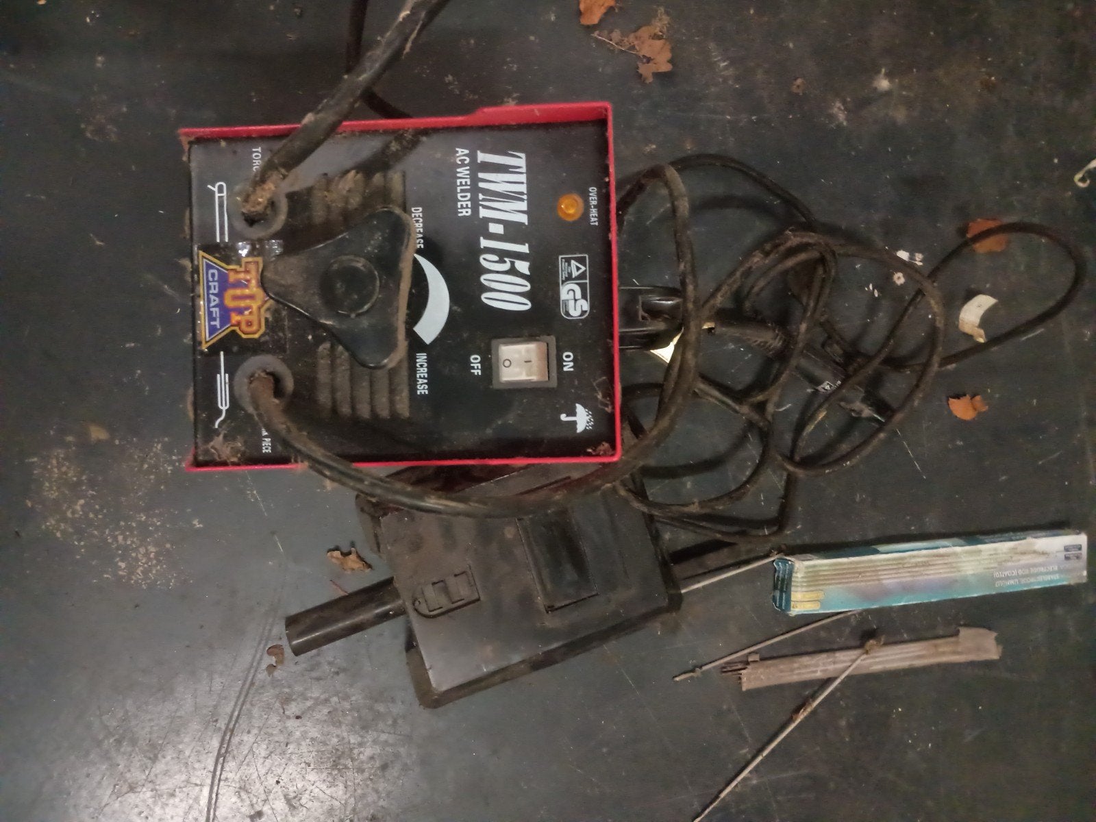 TWM-1500 AC Lasapparaat met Elektroden, Ophalen of Verzenden, Gebruikt, Minder dan 150 ampère, Elektroden