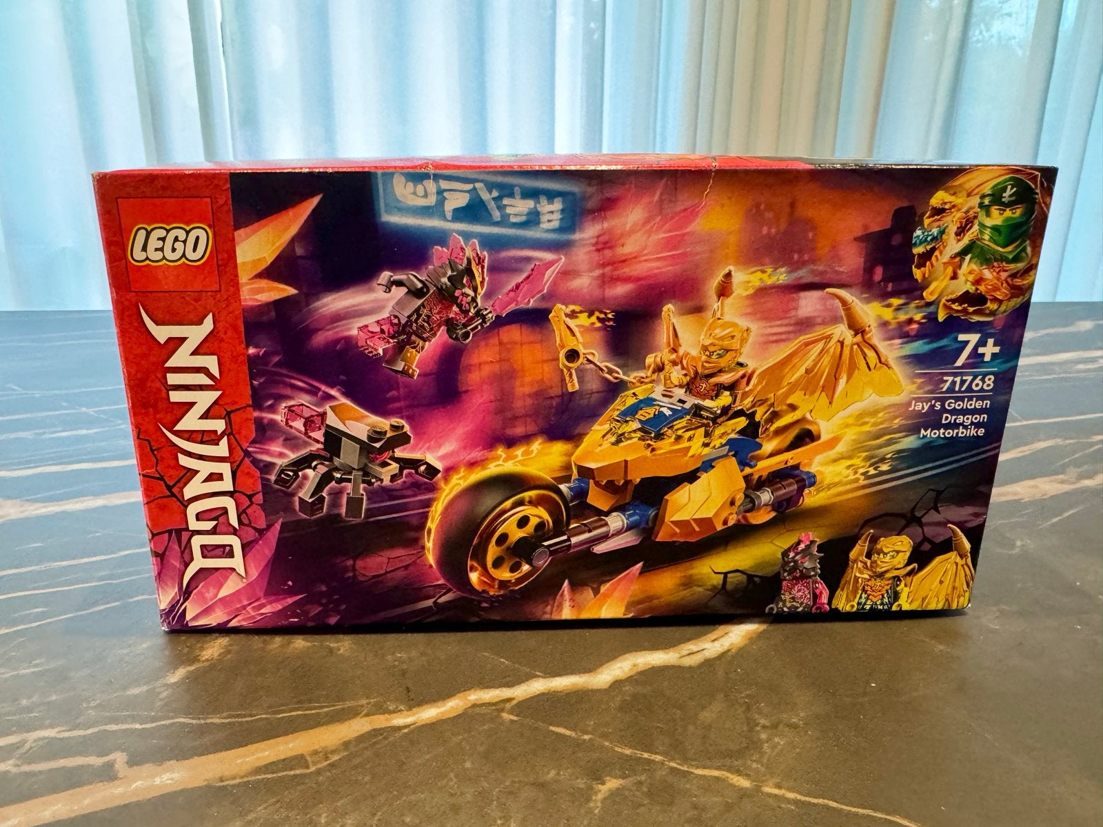 LEGO Ninjago 71768 Jay's Gouden Draak Motor, Ophalen of Verzenden, Zo goed als nieuw