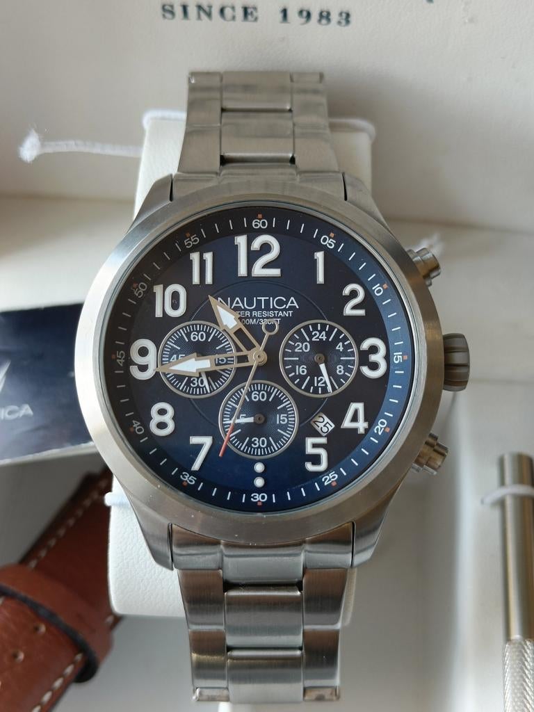 Nautica NAI18509G Chronograph, Nautica, IOS, Nieuw, Ophalen of Verzenden