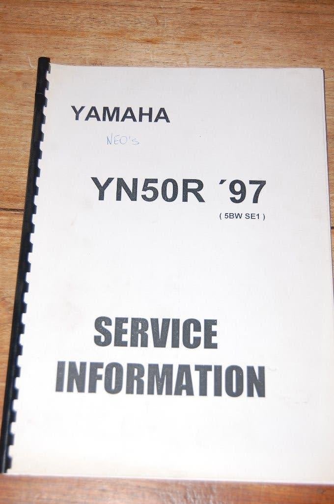 Yamaha YN50R Neo's service handboek uitgave 1997, Ophalen of Verzenden, Nieuw