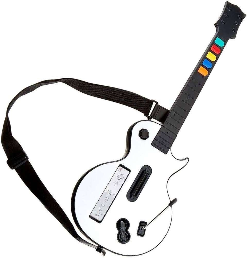 Wii Gitaar Wit Les Paul €64,99 | GameshopX nl, Muziek, 1 speler, Ophalen of Verzenden, Zo goed als nieuw