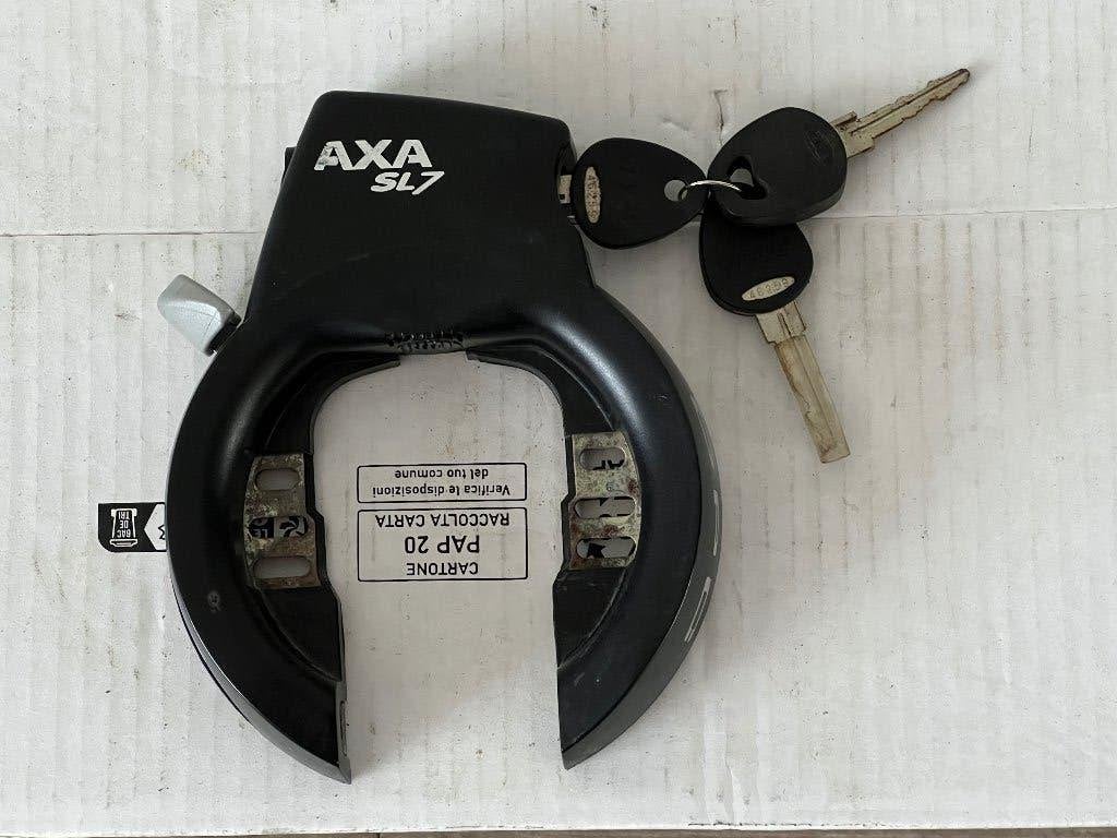 Axa SL7 slot met 3 sleutels, Ophalen of Verzenden, Zo goed als nieuw, Kettingslot