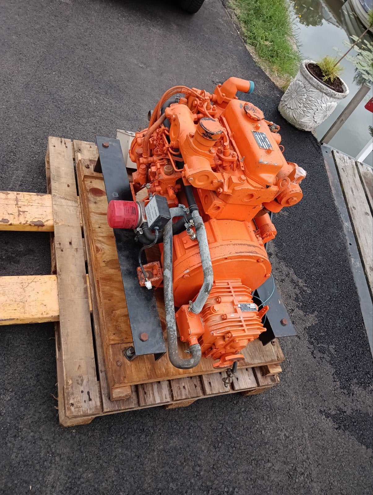 Scheepsmotor met KK 380 Dieselmotor - Compl met dash boord, Gebruikt, Binnenboordmotor, Diesel, Ophalen of Verzenden