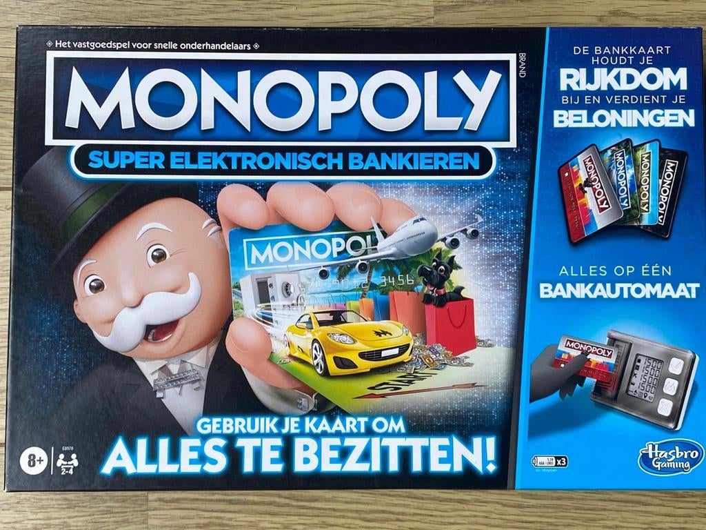 Monopoly Super Elektronisch Bankieren, Hobby en Vrije tijd, Gezelschapsspellen | Bordspellen, Vijf spelers of meer, Ophalen of Verzenden