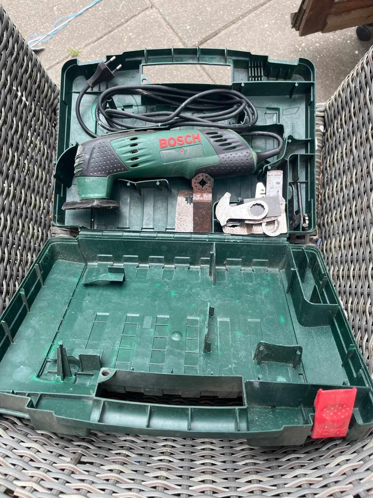 Bosch Multitool in koffer met accessoires, Doe-het-zelf en Verbouw, Ophalen, Gebruikt, Multitool, Bosch