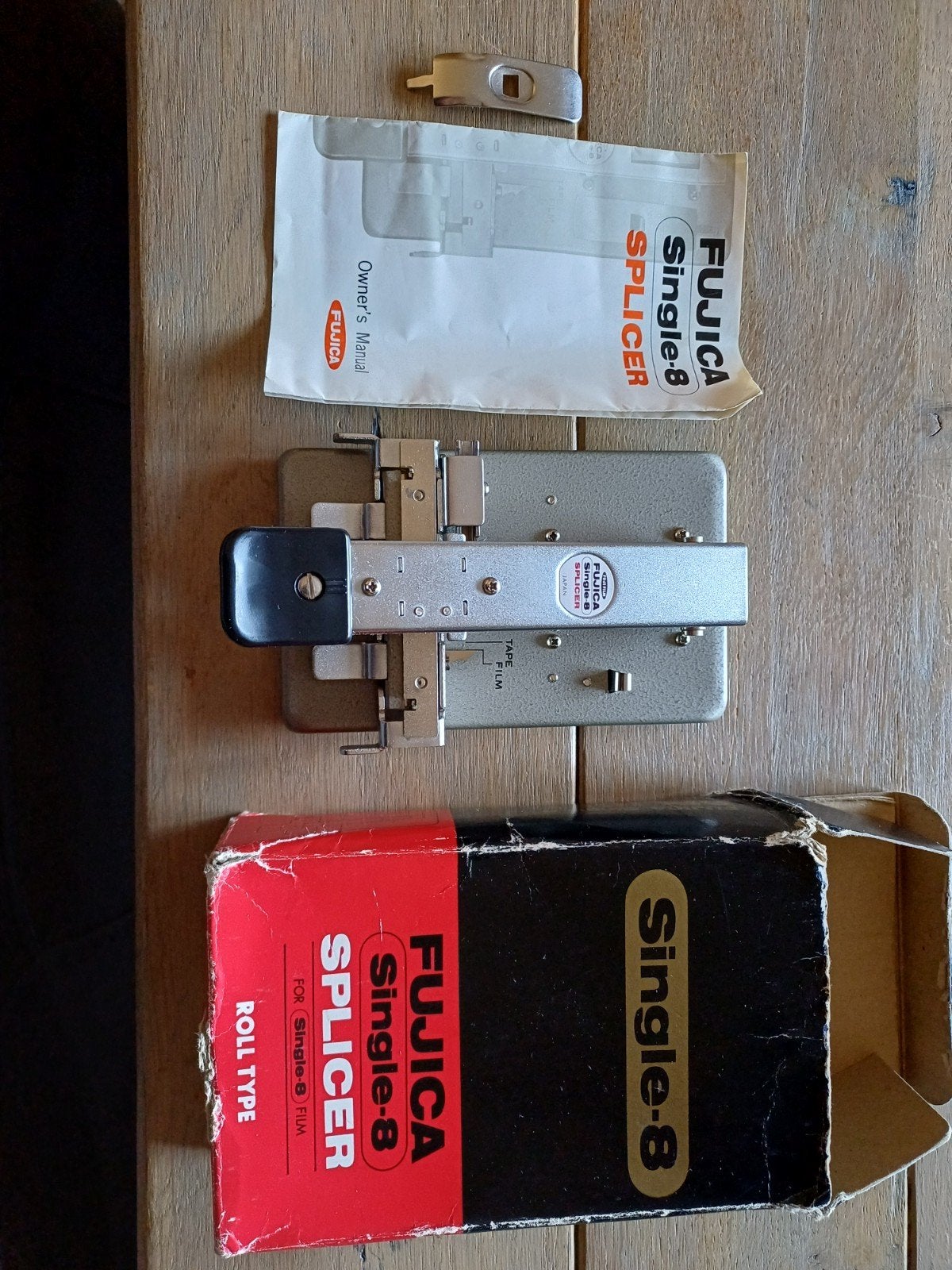 Fujica Single-8 Splicer met handleiding en doos, Ophalen of Verzenden