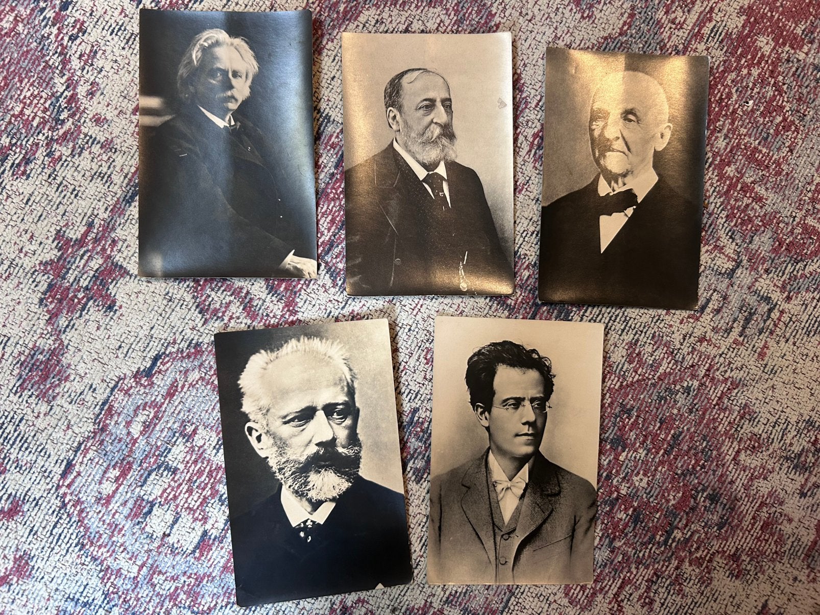 Componisten Ansichtkaarten ongelopen Grieg Mahler, Ophalen of Verzenden, Sterren en Beroemdheden