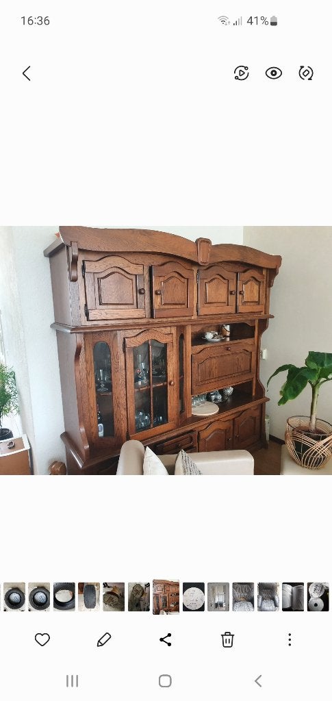 Eikenkast, Huis en Inrichting, Gebruikt, 150 tot 200 cm, Eikenhout, 150 tot 200 cm