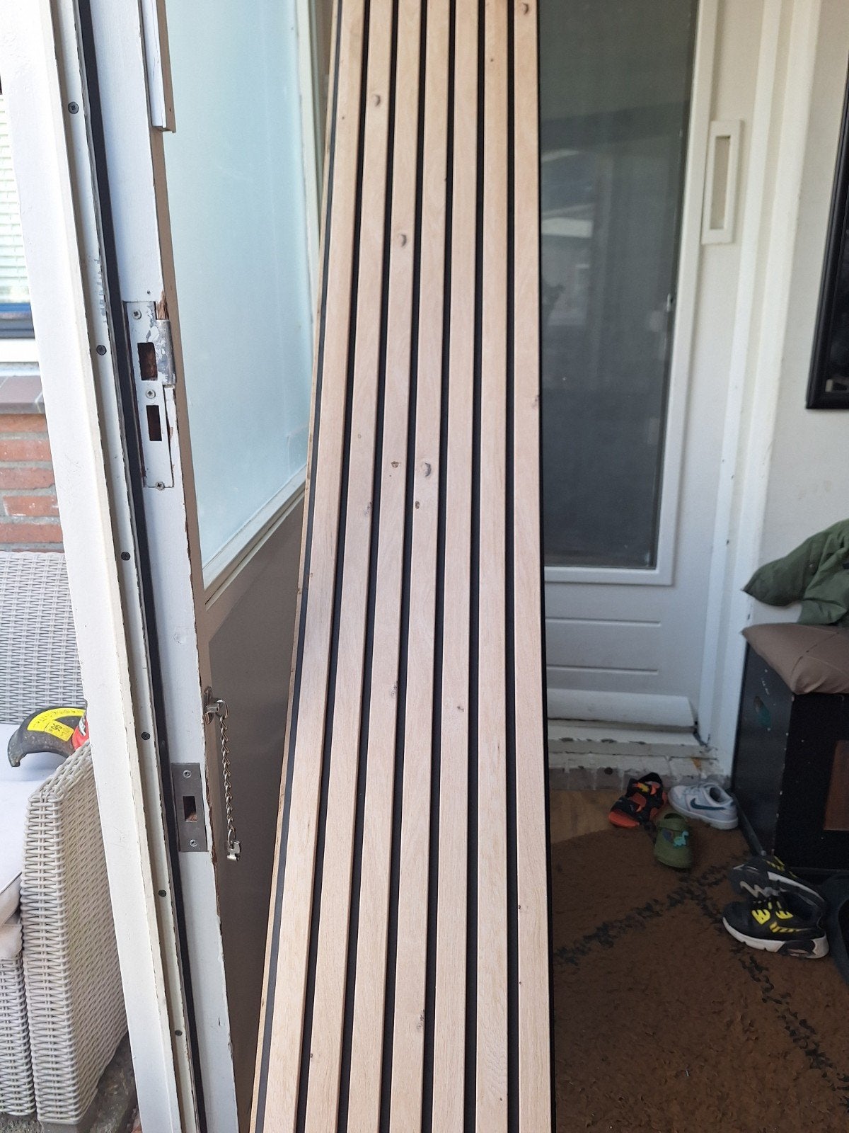 Plank decoratie wand, Ophalen