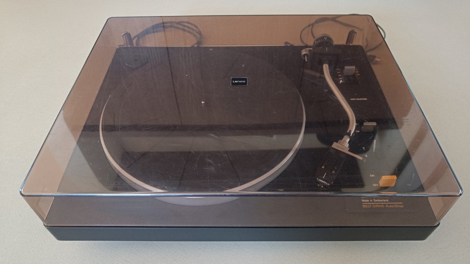 Lenco L-133 Platenspeler - Made in Switzerland, Ophalen, Gebruikt, Platenspeler, Overige merken