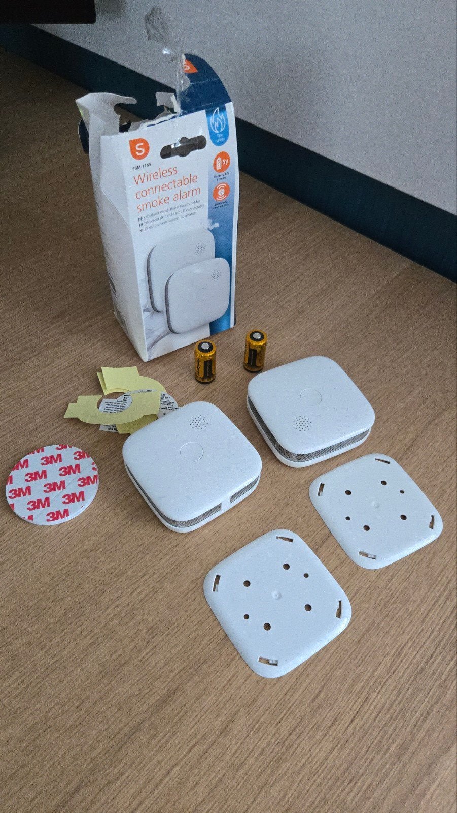 2x Smartwares Fsm-1165 rookmelder (geen wifi), Ophalen of Verzenden, Nieuw, Detector, Sensor of Melder, Rook