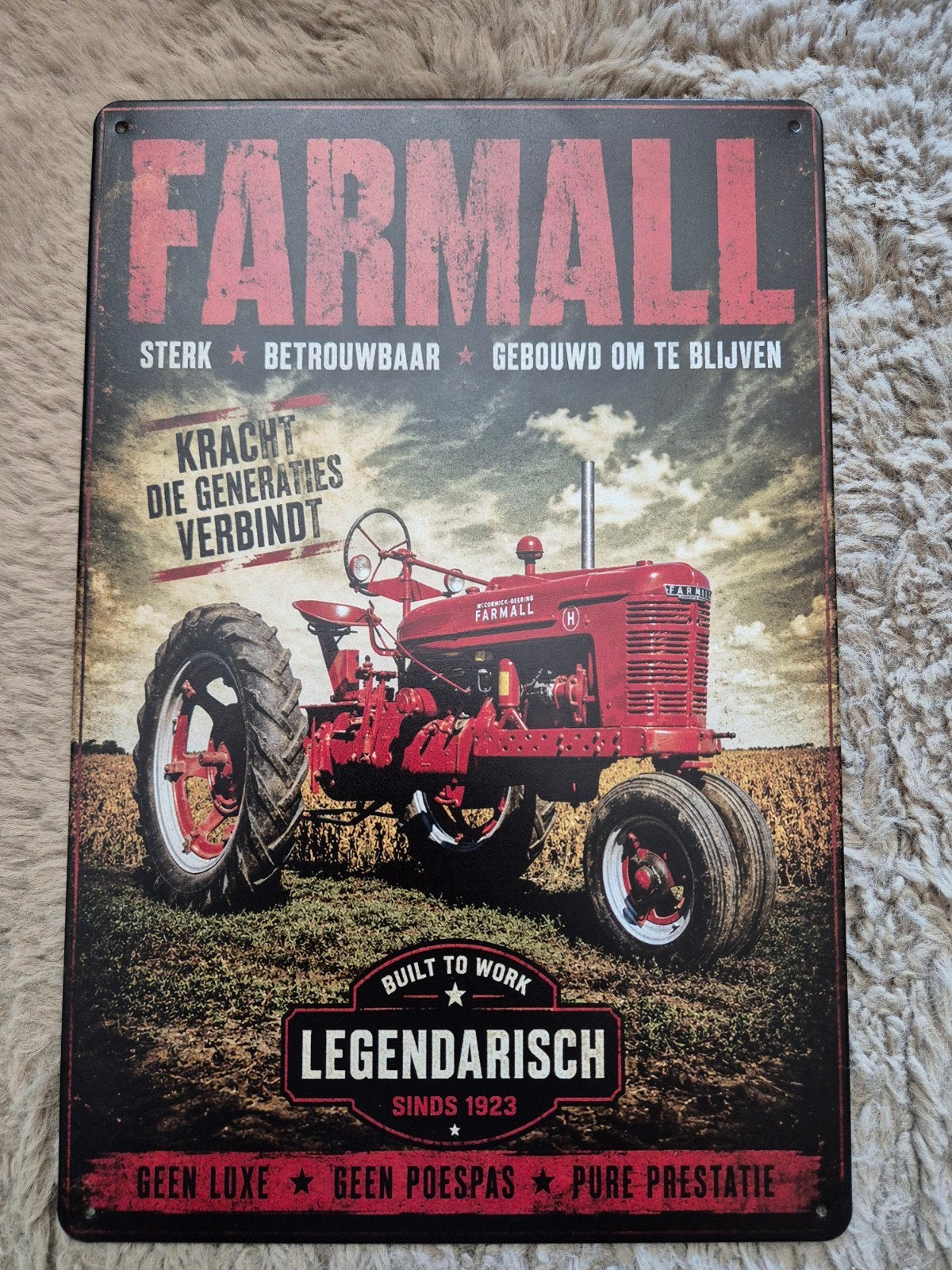 Farmall reclamebord, Ophalen of Verzenden, Nieuw, Reclamebord