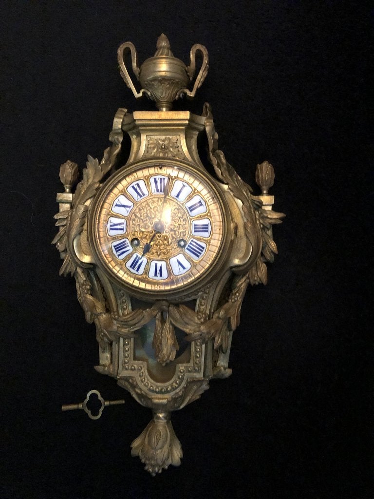 Vergulde kartelklok, vroeg 19e eeuw, Ophalen of Verzenden