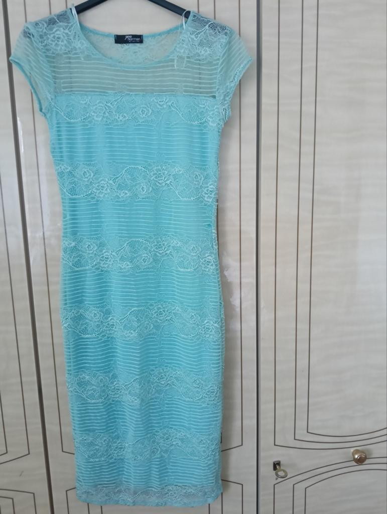 Jane Norman Kanten Jurk - Maat M, Kleding | Dames, Maat 38/40 (M), Blauw, Jane Norman, Ophalen of Verzenden