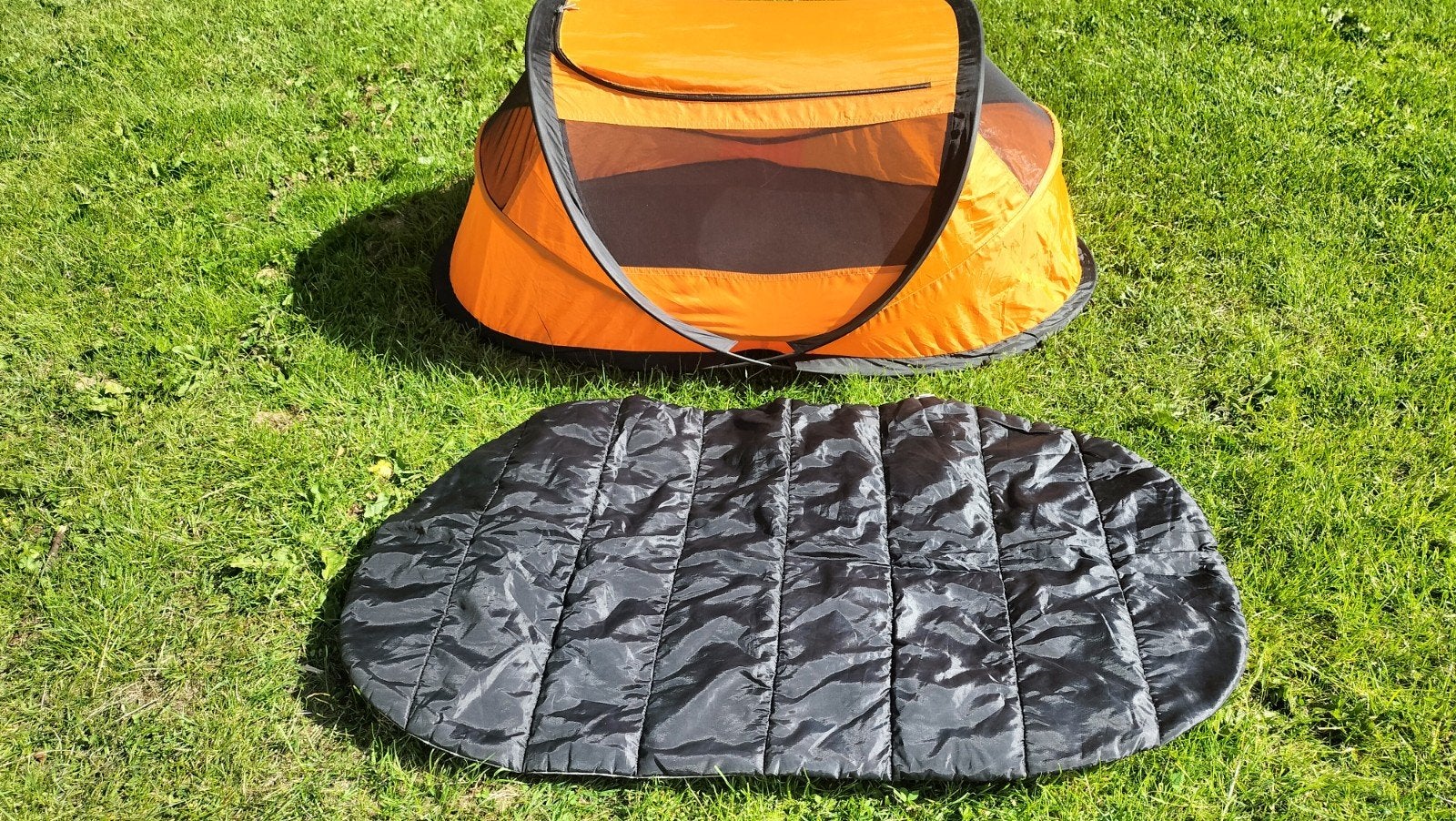 Deryan pop-up baby Oranje reis tent tentje 120 cm lang, Caravans en Kamperen, Ophalen of Verzenden, Zo goed als nieuw