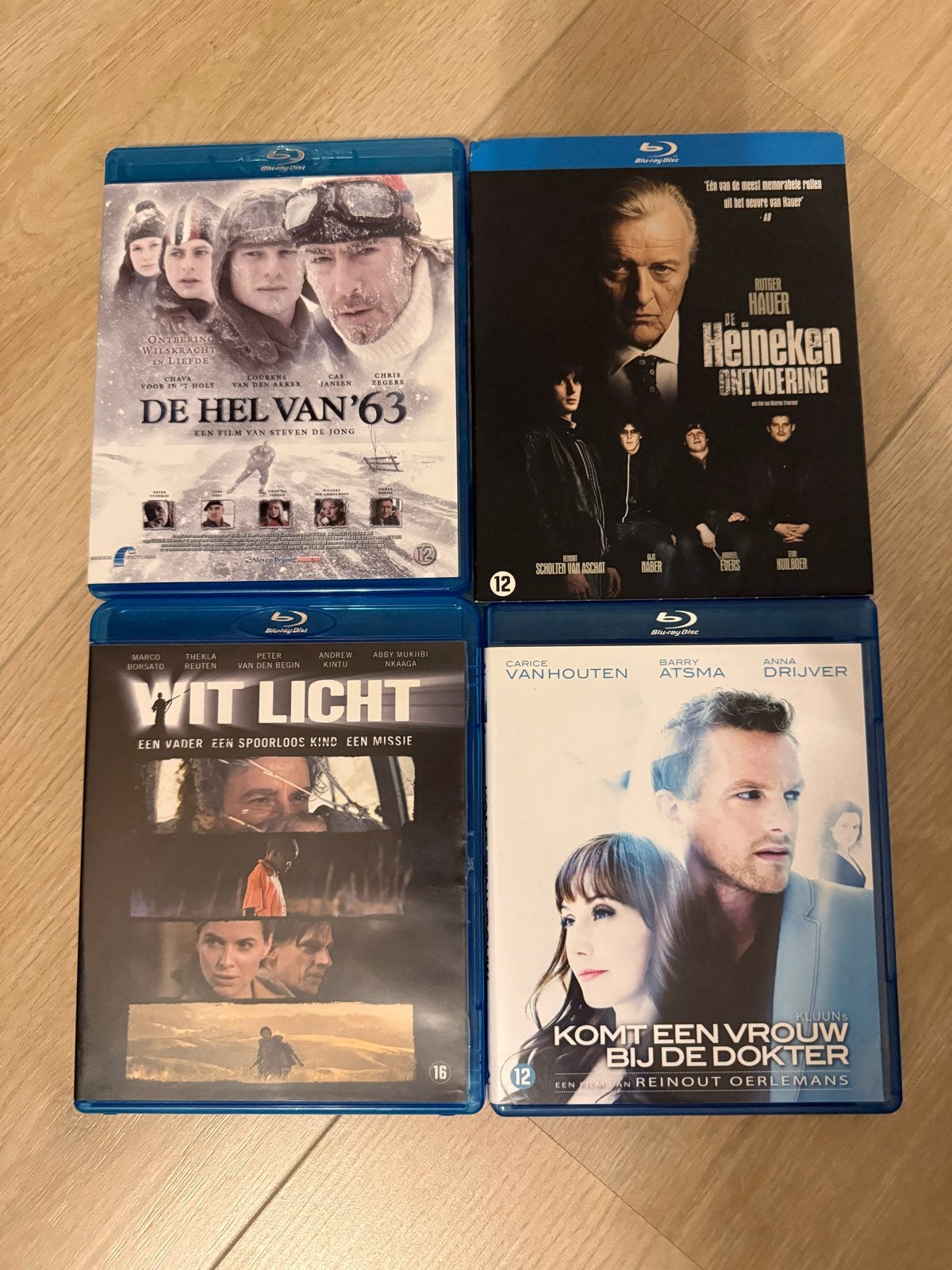 Blu-rays: oa: Wit Licht, Heineken Ontvoering, De Hel van '63, Drama, Overige gebieden, Nederlands, Zo goed als nieuw