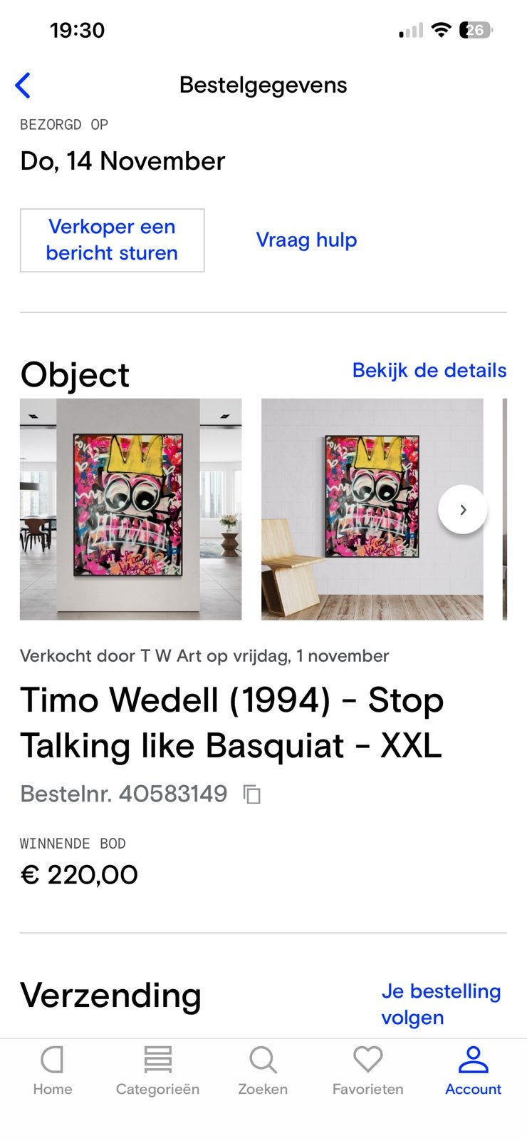 Schilderij timo Wedell xxl kleurrijk, Ophalen of Verzenden, Schilderij