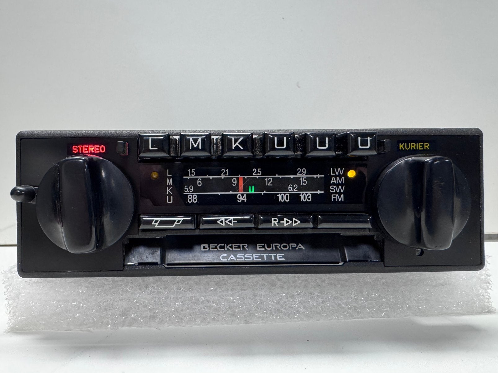 Becker Europa Vollstereo Kurier 663 radio/cassette prachtig, Auto diversen, Ophalen of Verzenden, Gebruikt