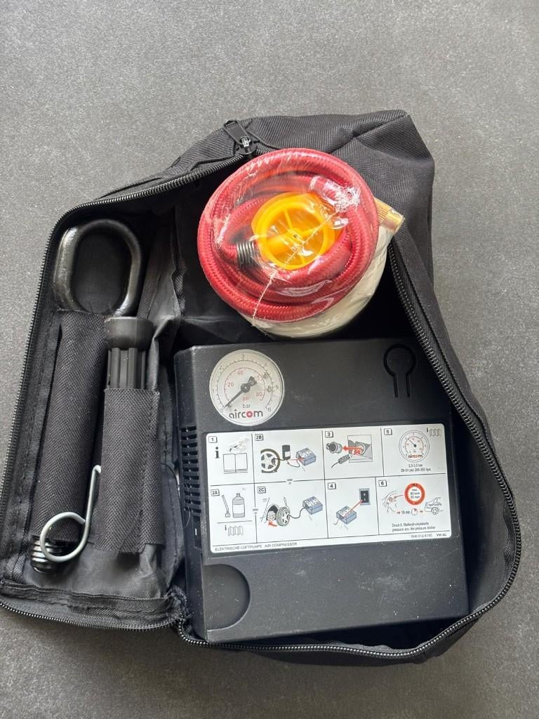Aircom elektrische compressor 12V met bandenreparatieset, Auto diversen, Auto-accessoires, Ophalen of Verzenden, Nieuw