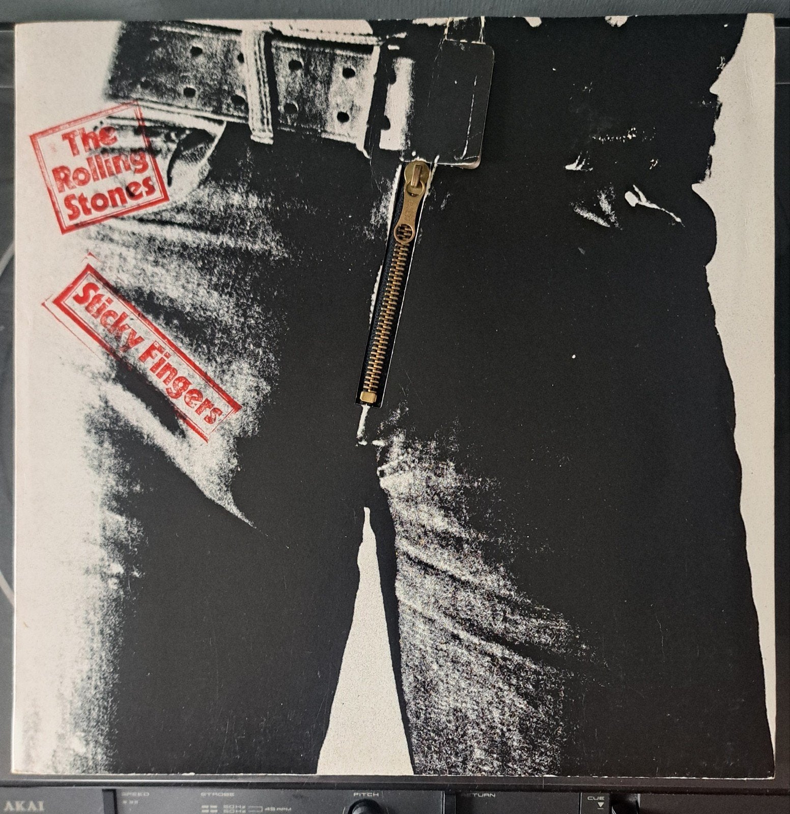 The Rolling Stones - Sticky Fingers, Cd's en Dvd's, Vinyl | Rock, LP, Gebruikt, Verzenden, Originele persing