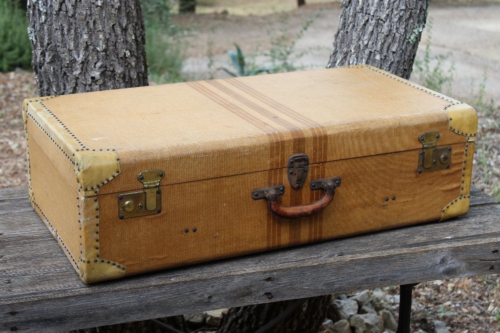 Brocante - Grote Franse koffers!, Sieraden, Tassen en Uiterlijk, Overige materialen, Gebruikt, 45 tot 55 cm, Ophalen of Verzenden