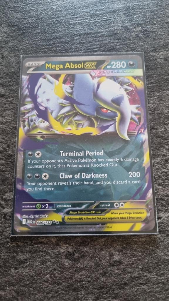 Mega Absol ex 086/132 (MEG), Ophalen of Verzenden, Zo goed als nieuw, Losse kaart