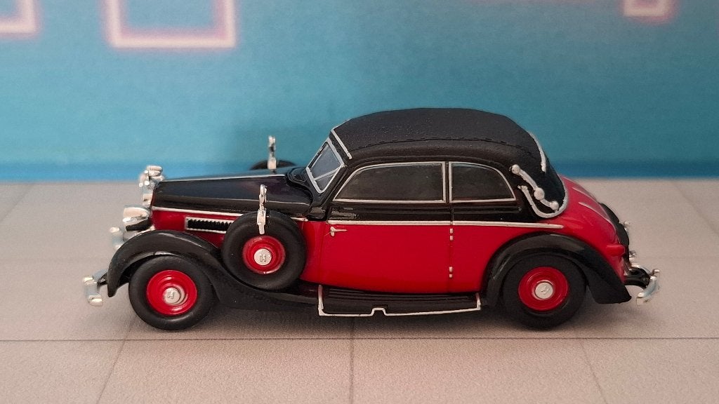 Ricko 1:87 Horch 930V Cabriolet rood, Ophalen of Verzenden, Gebruikt, Auto, Overige merken