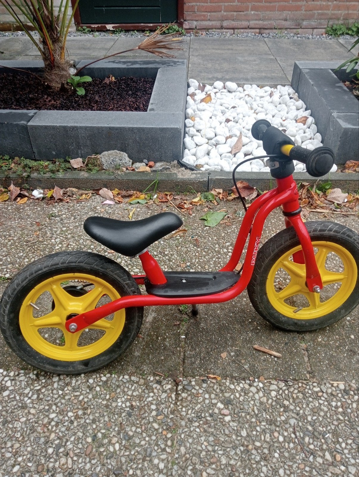 Puky loopfiets rood met handrem, Ophalen, Gebruikt, Velgrem, Puky