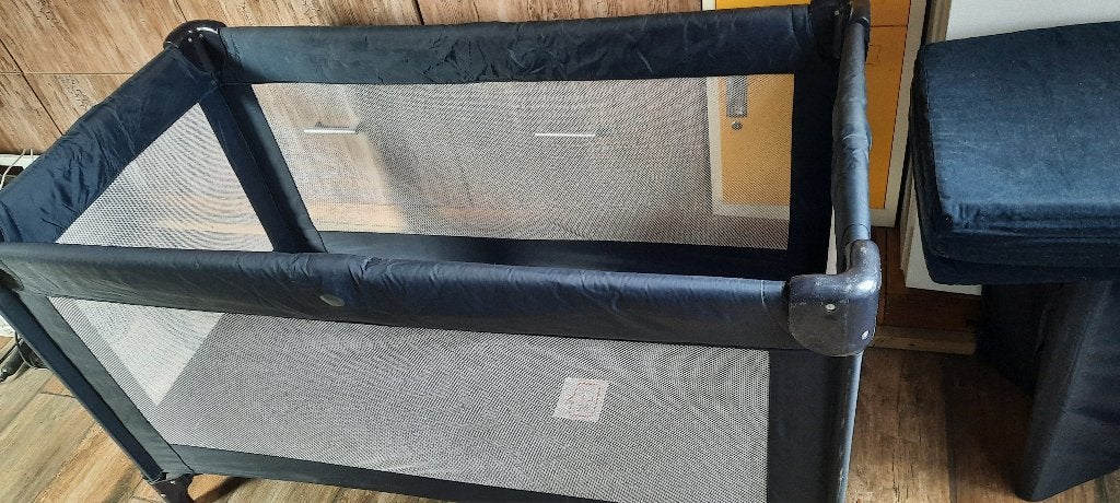 Kinderbedje / baby of peuter. Inklapbaar., Ophalen, Gebruikt, Minder dan 140 cm, 70 tot 85 cm