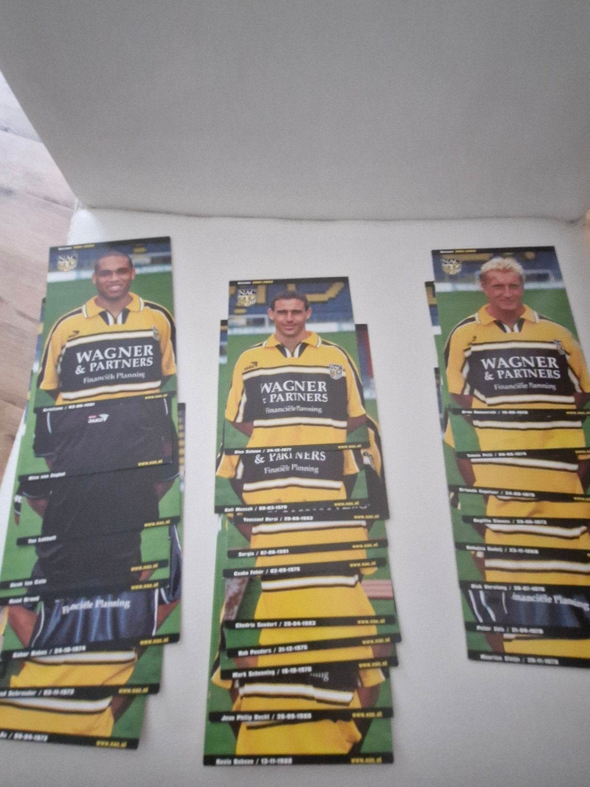 NAC Breda Spelerskaarten 2001-2002 - 26 stuks, Ophalen of Verzenden, Gebruikt, NAC Breda, Spelerskaart