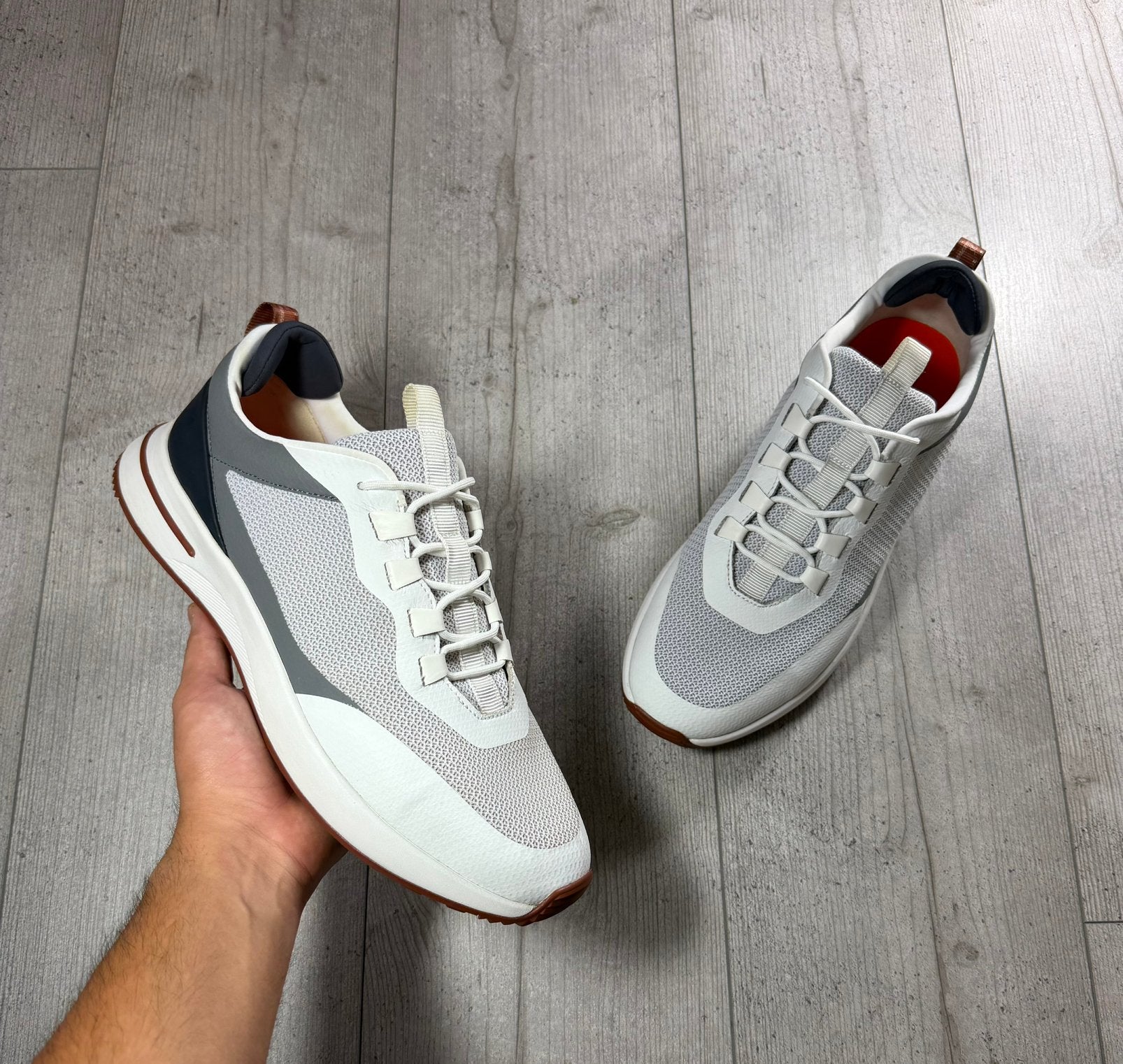 Loro Piana, Wit, Ophalen of Verzenden, Sneakers of Gympen, Zo goed als nieuw