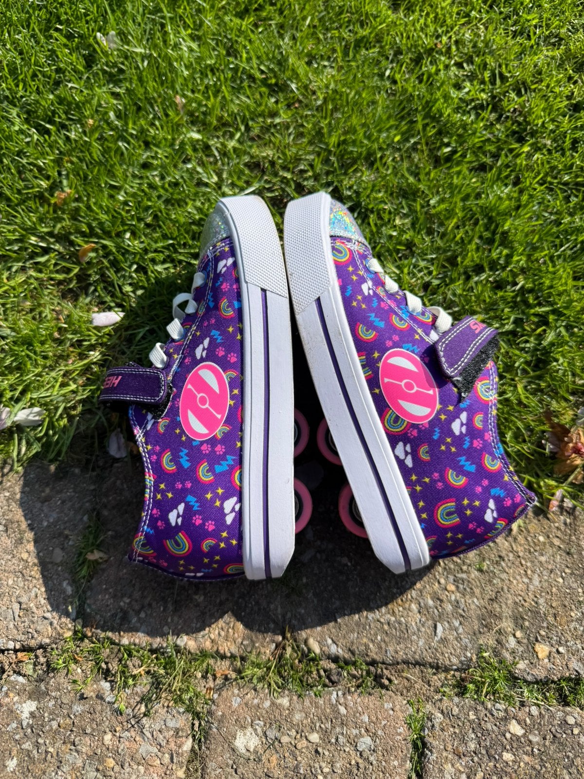 Heelys X2 Snazzy Purple Multi Rainbow mt 32, Ophalen of Verzenden, Zo goed als nieuw