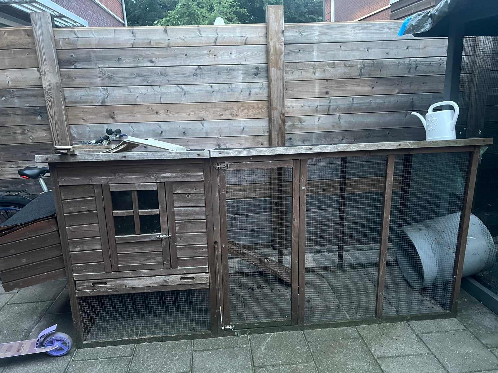 Konijnen hok buiten, Dieren en Toebehoren, Ophalen, 90 cm of meer, Konijn, Hok
