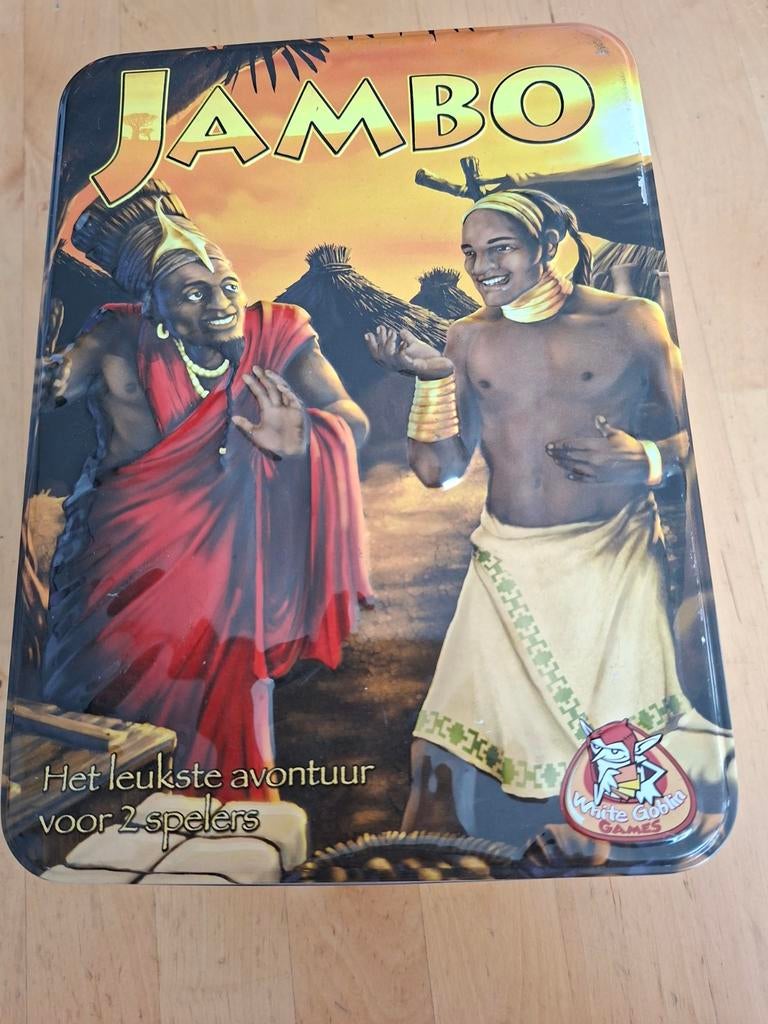 Jambo spel - leuk avontuur voor 2 spelers, Een of twee spelers, Ophalen of Verzenden, Gebruikt, White Goblin Games