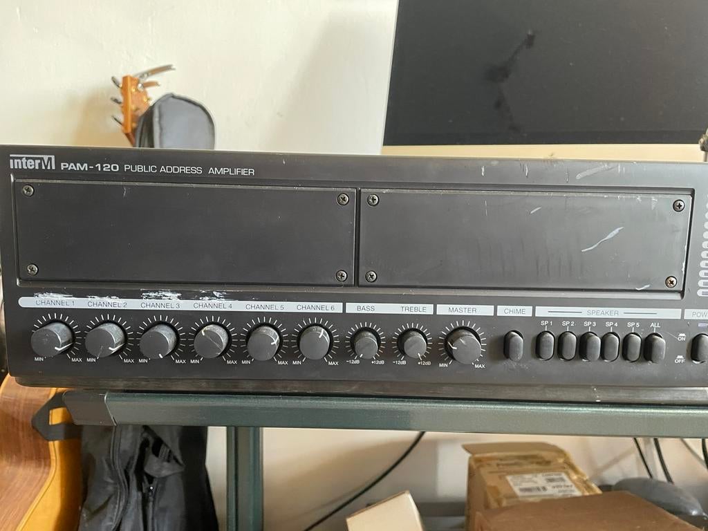Inter-M PAM-120 public adress amp, Ophalen of Verzenden, Audio