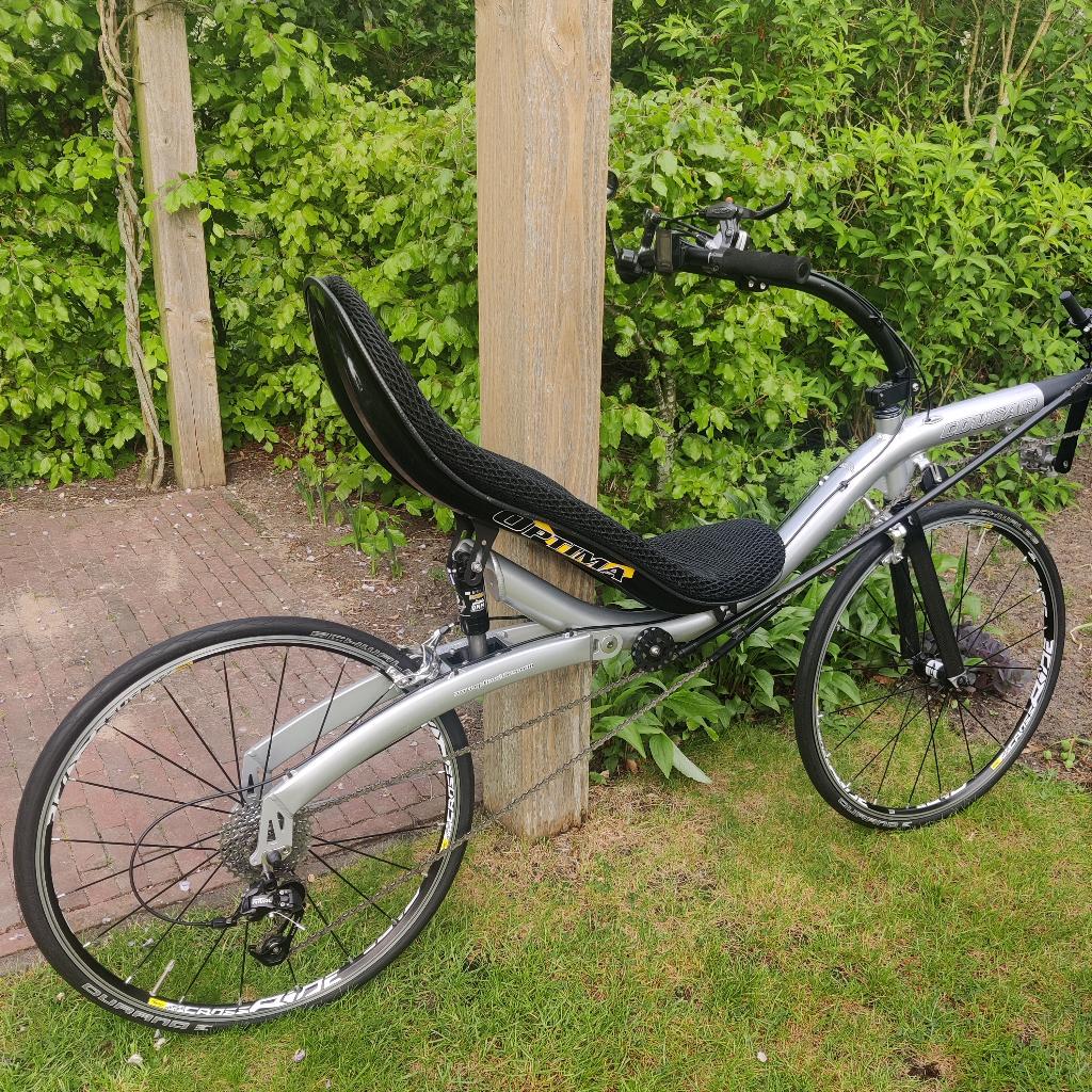 Ligiets - Optima Cougar 26", Fietsen en Brommers, Fietsen | Ligfietsen, Zo goed als nieuw, Overige merken, Bovenstuur, Velgrem