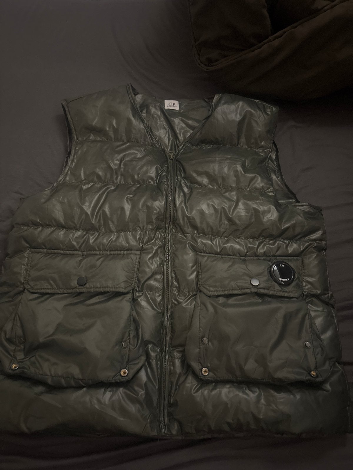 CP Company Bodywarmer Legergroen Maat S, Ophalen, Zo goed als nieuw, Maat 46 (S) of kleiner, Groen