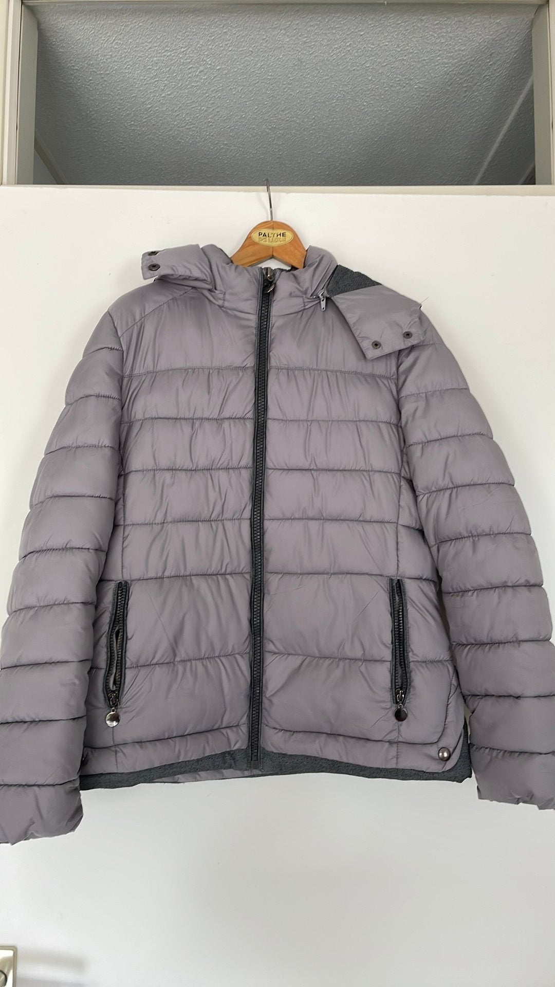 Grijze winterjas maat XL, Ophalen of Verzenden, Gedragen, Maat 46/48 (XL) of groter, Grijs