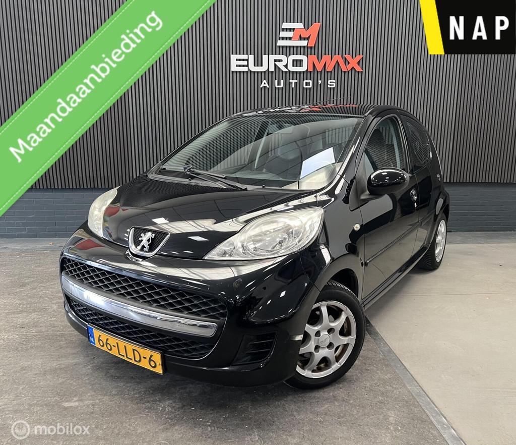 Peugeot 107 1.0-12V Urban Move NAP - Airco - Zuinig, Voorwielaandrijving, Gebruikt, Zwart, 4 stoelen
