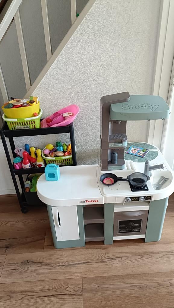 Smoby Tefal kinderkeuken - Zo goed als nieuw, Ophalen of Verzenden, Zo goed als nieuw, Kunststof