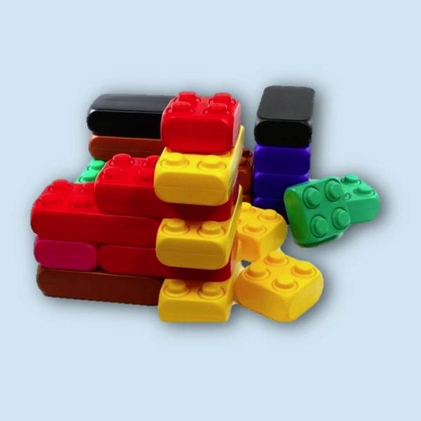 100 of 200 Mega lego blokken te huur | kinder / buurtfeest, Ophalen, Zo goed als nieuw