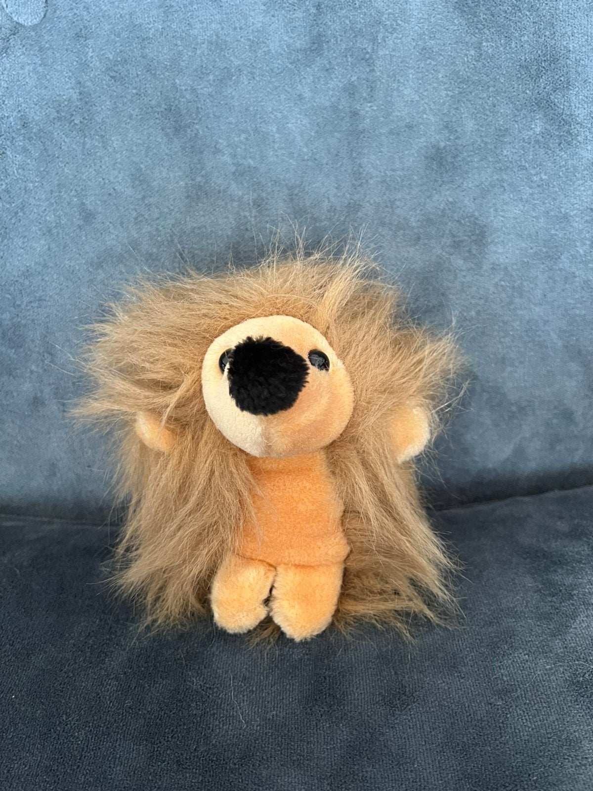 Vintage Happy Horse egelknuffel (1991), Gebruikt, Ophalen of Verzenden, Klein (minder dan 20 cm), Bruin