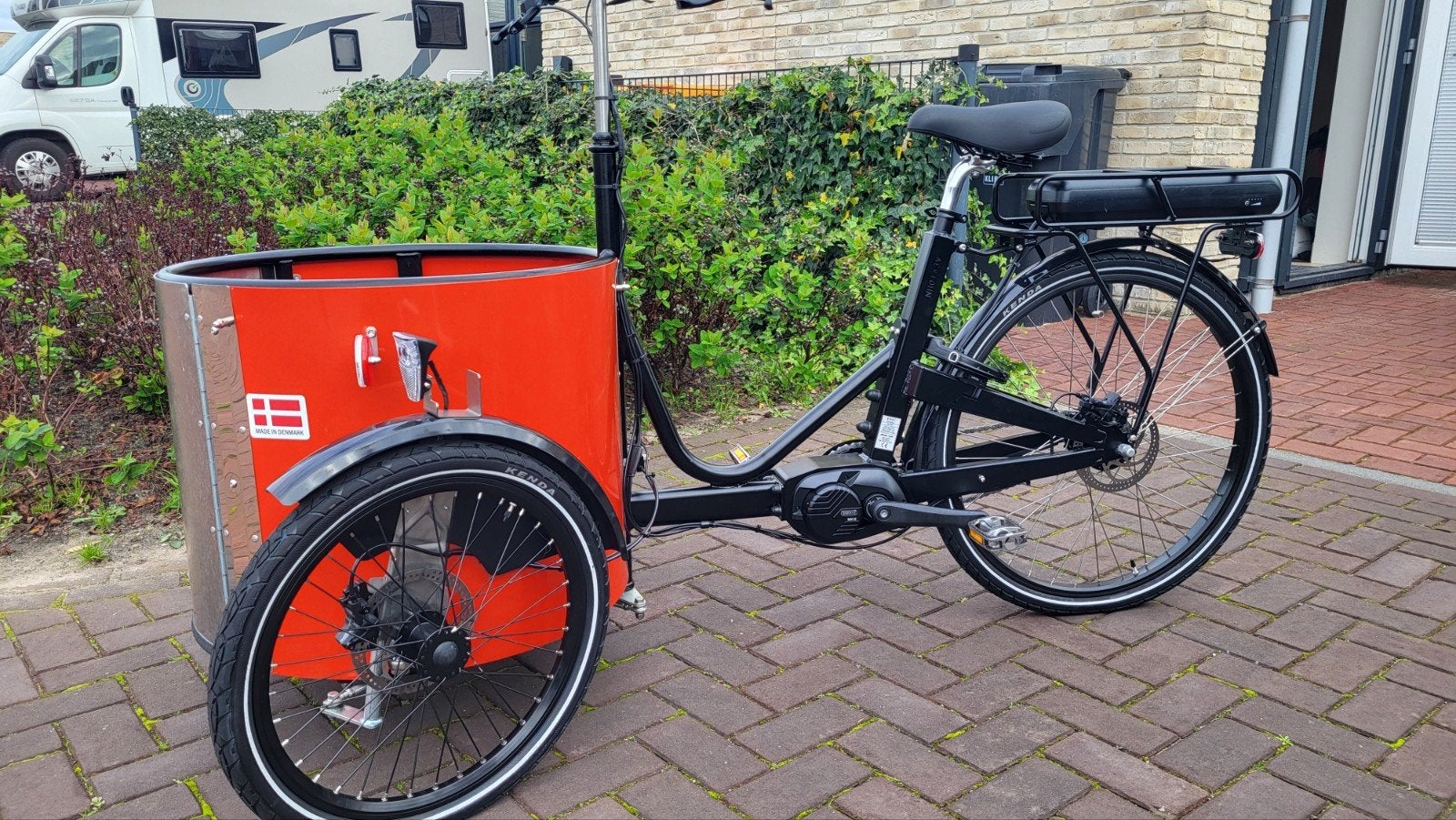 Nihola Bakfiets - Elektrisch - Zo goed als nieuw, Goederen, Elektrisch, Zo goed als nieuw, Schijfrem