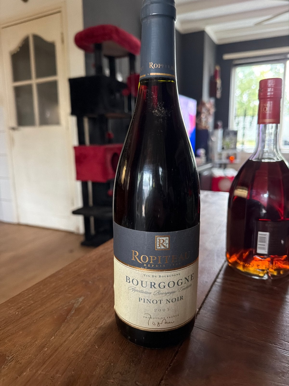 Ropiteau Bourgogne Pinot Noir 2005, Ophalen of Verzenden, Gebruikt, Frankrijk, Rode wijn
