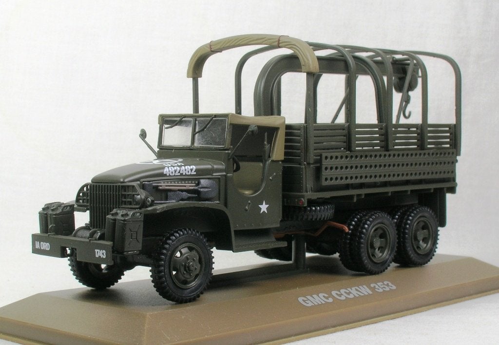 Atlas: US Army WW 2 - GMC CCKW 353 - kraanwagen., Ophalen of Verzenden, Zo goed als nieuw, Bus of Vrachtwagen, Overige merken