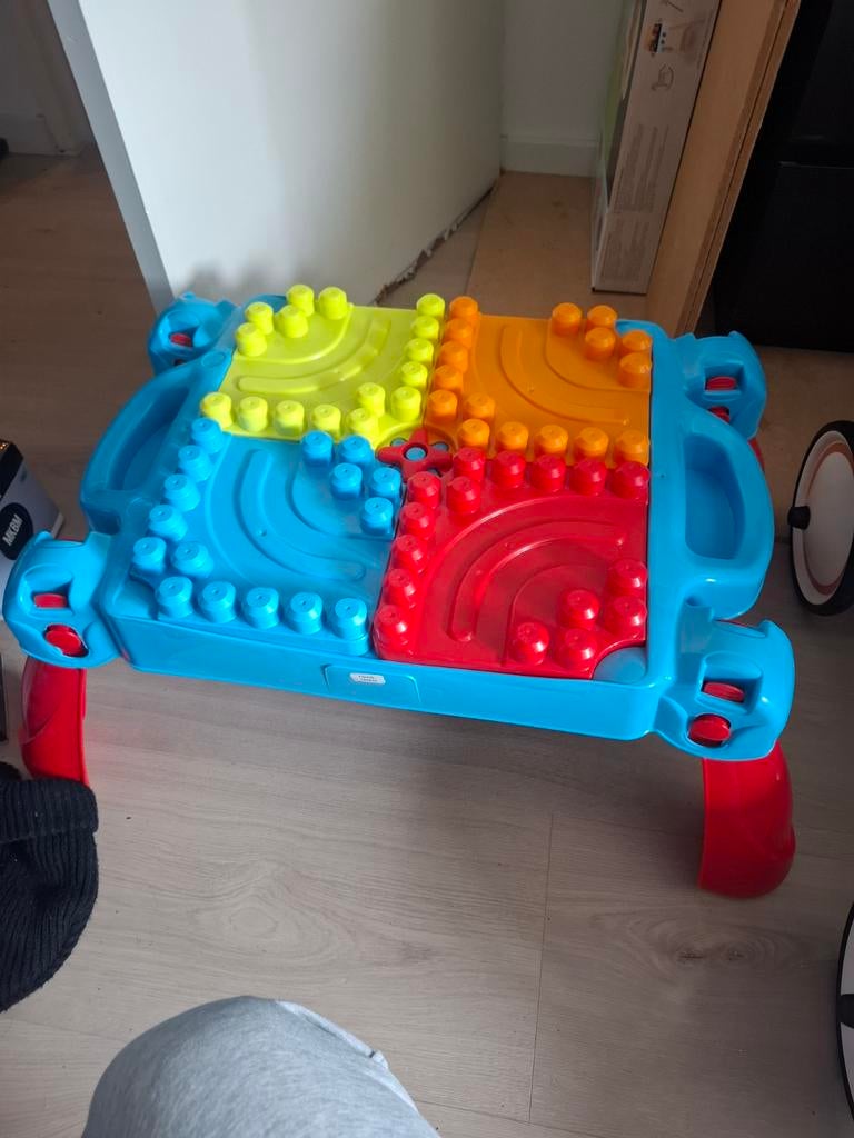 Megabloks Bouwtafel Inklapbaar met Bouwstenen, Ophalen of Verzenden, Gebruikt, Megabloks